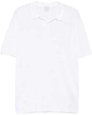 120% Lino Sweat À Col En Jean De Coton - White