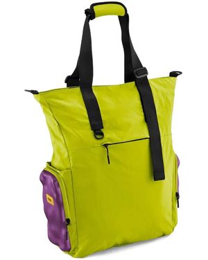 Crash Baggage Logo-Detail Tote Bag - Yellow
