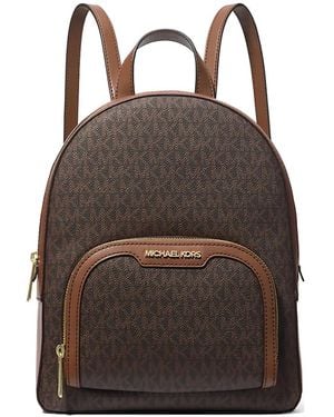 Michael Kors Jaycee Monogram Backpack - Brown