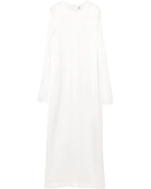 TOTEME Midikleid mit langen Ärmeln - Weiß