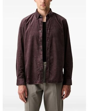 Marc O' Polo Chemise En Velours Côtelé - Brown