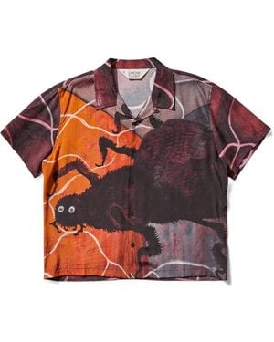 Brain Dead T-Shirt mit Spinne-Print - Rot