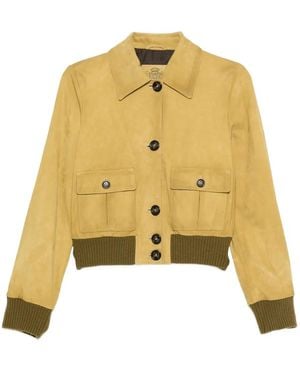 Valstar Veste Bomber En Cuir - Jaune