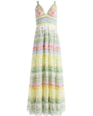 Alice + Olivia Alice + Olivia Karolina Panelled Halter Maxi Dress - Multicolour
