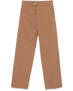 ..,merci Logo-Print Trousers - Brown