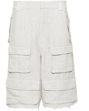 MISBHV Cargo-Shorts Aus Leinen - Weiß