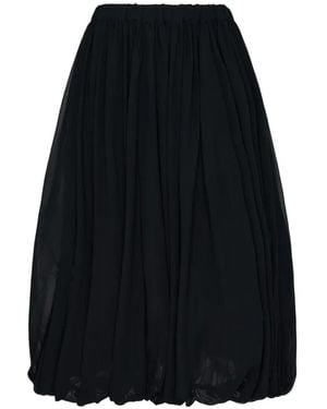 COMME DES GARÇON BLACK Falda Con Diseño Abombado - Negro