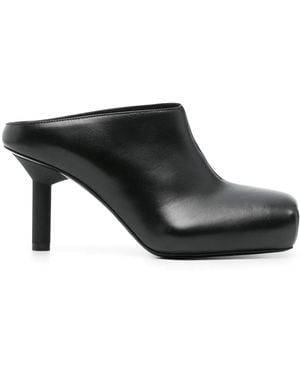 ALAINPAUL 70Mm Leather Mules - Black