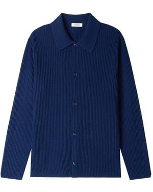 Sandro Gerippter Cardigan - Blau