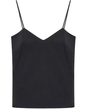 Max Mara Camisole-Top Mit V-Ausschnitt - Schwarz