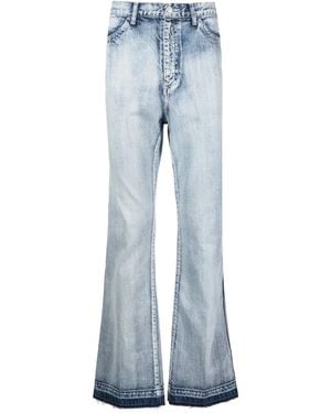 Toga Virilis Jeans Dritti Con Lavaggio Acido - Blu