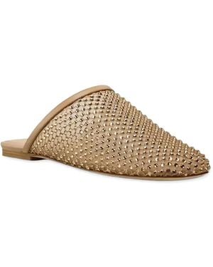 Stuart Weitzman Crystal-Embellished Sandals - Brown
