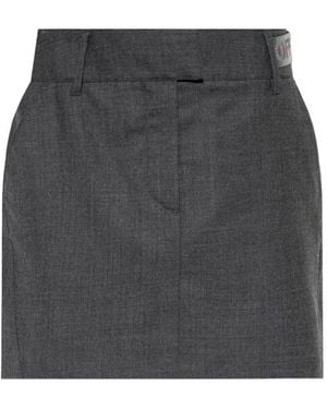 Off-White c/o Virgil Abloh Light Wool Mini Skirt - Grey