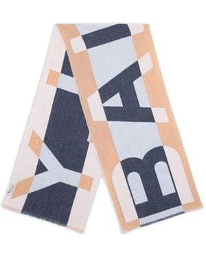 Bally Sciarpa Con Logo - Blu