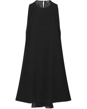 ROTATE BIRGER CHRISTENSEN Flower-Detail Sleeveless Mini Dress - Black