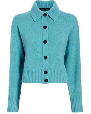 Proenza Schouler Rocio Vest Met Knopen - Blauw