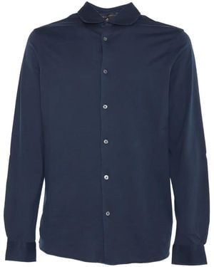 FILIPPO DE LAURENTIIS Camisa de algodón - Azul
