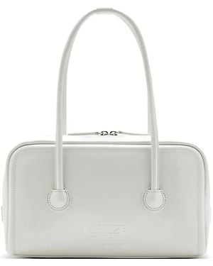 Marge Sherwood Embossed-Logo Shoulder Bag - White