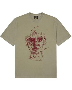 Kidsuper Face-Graphic Cotton T-Shirt - Green
