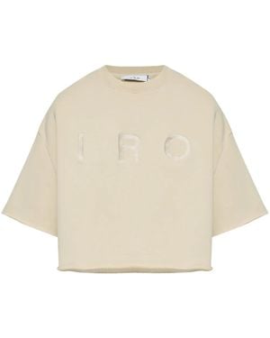 IRO Linda ロゴ Tシャツ - ナチュラル