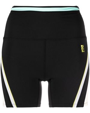 P.E Nation Fietsshorts Met Geborduurd Logo - Zwart