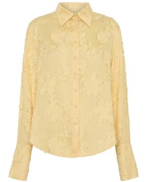 Anna Quan Odessa Fil-Coupé Shirt - Yellow