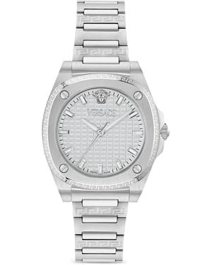 Versace Greca Pulse 36Mm Watch - White