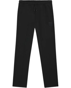 HUGO Ribbed Logo Track Pants - Black