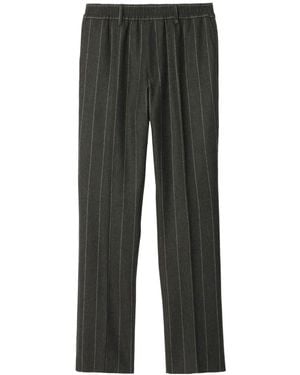 Burberry Pinstriped Tailored Trousers - Grey