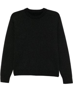 Cynthia Rowley Metallic Crew-Neck Sweater - Black