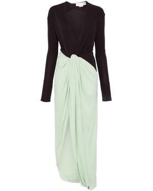 Victoria Beckham Knot-Detail Jersey Gown - White