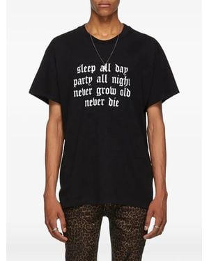 Amiri Sleep All Day T-Shirt - Black