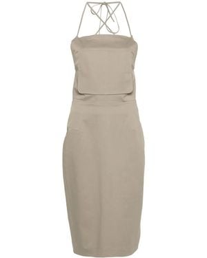 Max Mara Workwear Mid-Dress - Natural