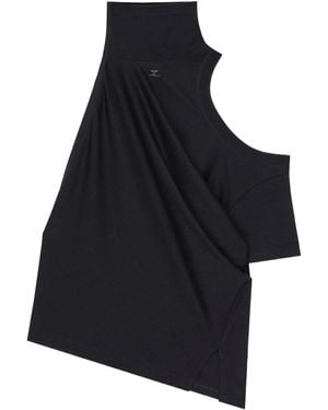 Courreges Blusa con cuello alto - Azul