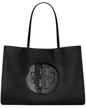 Tory Burch Ella Patent ハンドバッグ L - ブラック