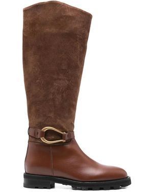 Roberto Festa 30Mm Leather Boots - Brown