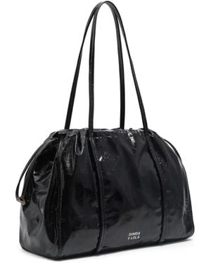 Bimba Y Lola Gathered Shoulder Bag - Black