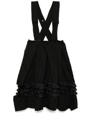 COMME DES GARÇON BLACK フリル ジャンパースカート - ブラック