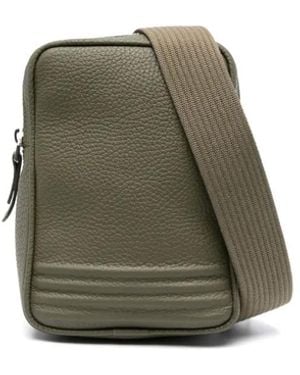 Delage Sling Canvas Leather Bag - Green