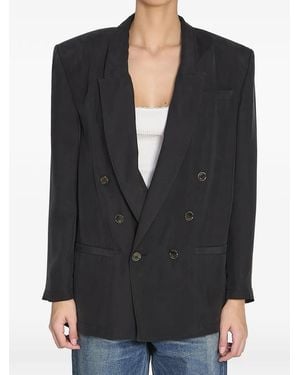 Saint Laurent Silk Formal Jacket - Black