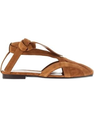 Emporio Armani Icon スエードサンダル - ブラウン