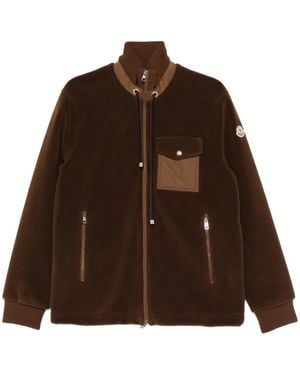 Moncler Zip-Up Cardigan - Brown