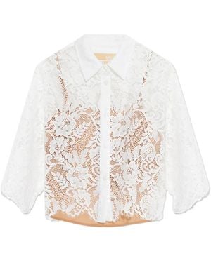MICHAEL Michael Kors Lace button shirt - Blanco