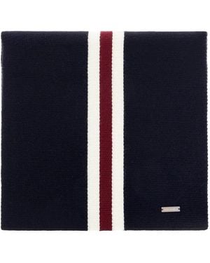 DSquared² Stripe-Detail Scarf - Blue