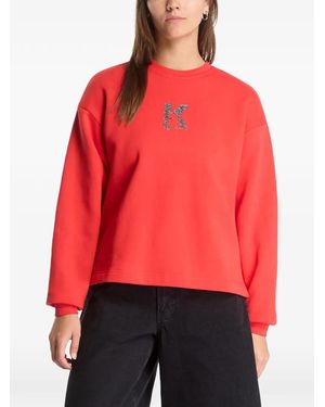 KARL LAGERFELD Pullover Mit Logo-Print - Rot
