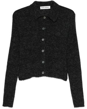 Our Legacy Texturierter Cardigan - Schwarz