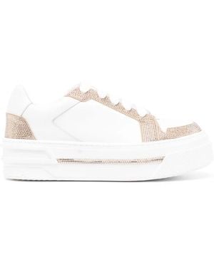 Rene Caovilla Baskets À Lacets - Blanc