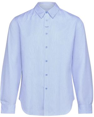 Martine Rose Striped Long-Sleeve Shirt - Blue