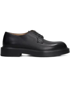 Emporio Armani Lace-Up Derby Shoes - Black