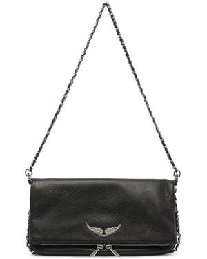 Zadig & Voltaire Rocky レザーショルダーバッグ - ブラック